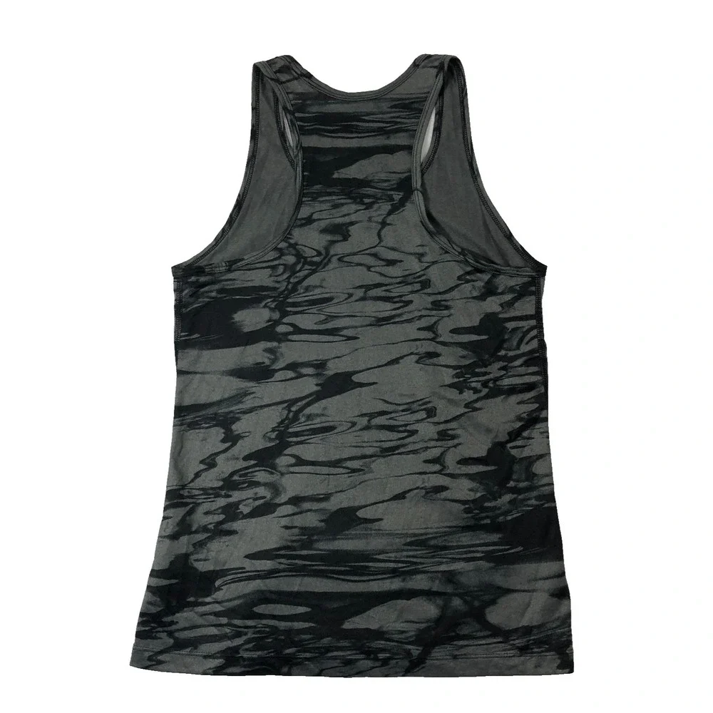 Nike Tank Top Women's Size Small Gray Black Dri Fit Regular Fit Athletic Workout - Picture 4 of 10